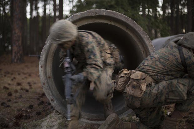 Marine Corps recruits Crucible Parris Island